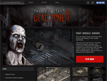 Tablet Screenshot of deadzonegame.com